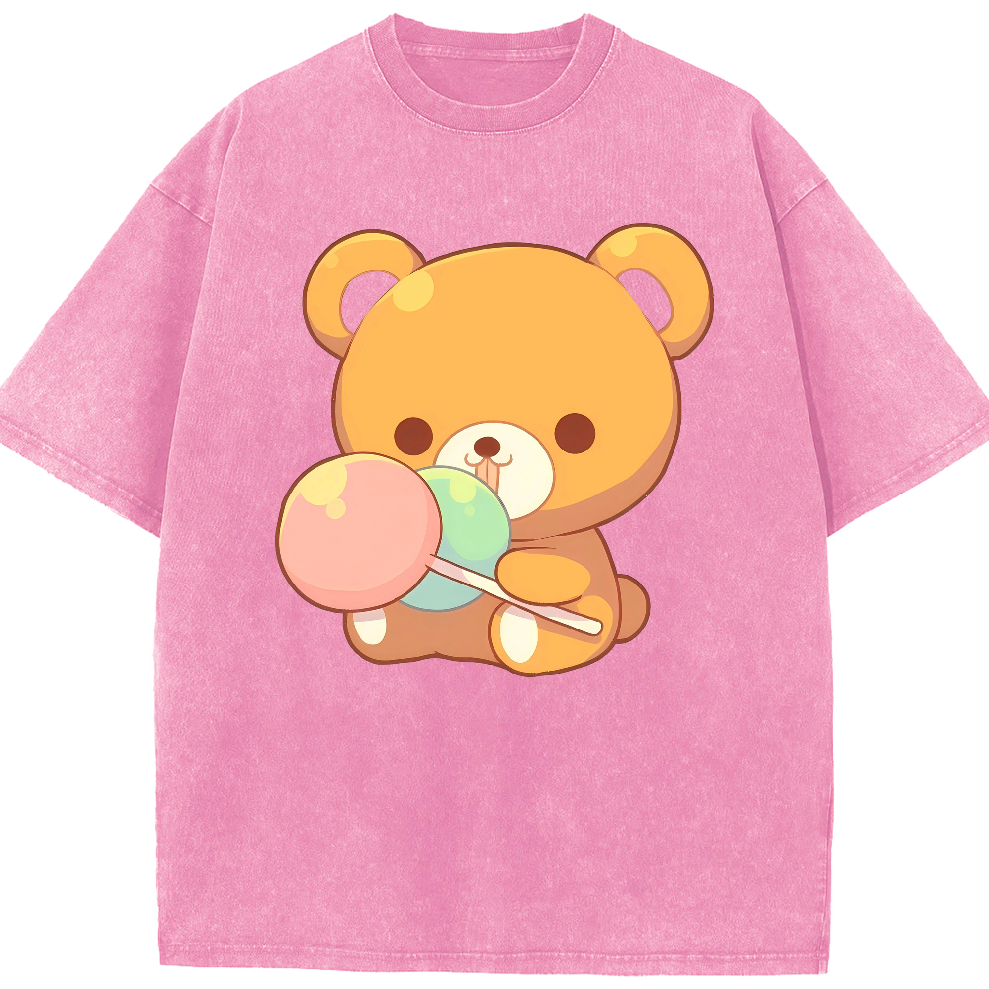 （画像用） リラックマ リラックマ キイロイトリ Rilakkuma Korilakkuma Kiiroitori 綿100% ヴィンテージ風 半袖Tシャツ（フロントプリント）